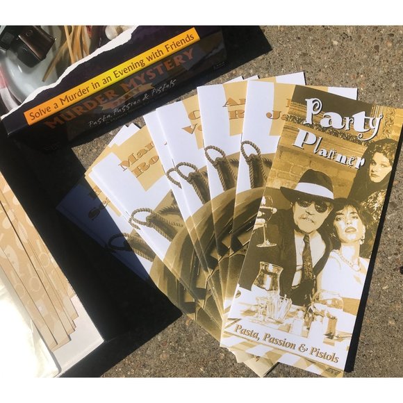 MURDER MYSTERY PARTY PASTA, PASSION & PISTOLS, New - Picture 3 of 5